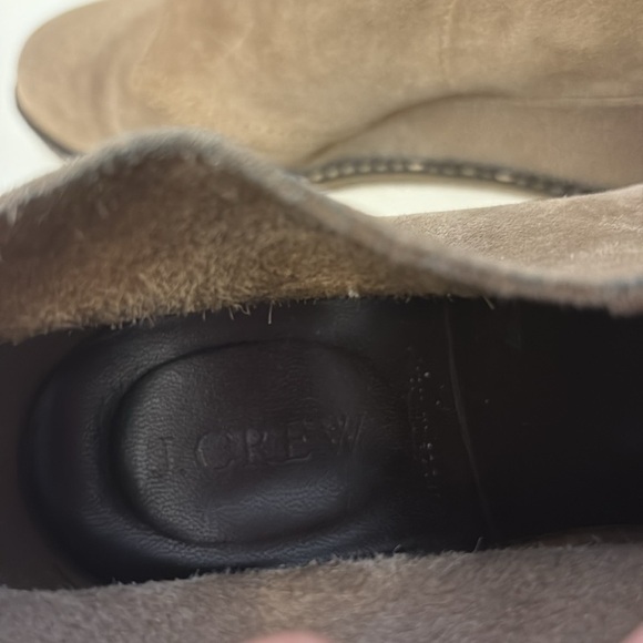 J.Crew Tan Suede Ankle Boots Size 7 - Picture 8 of 9